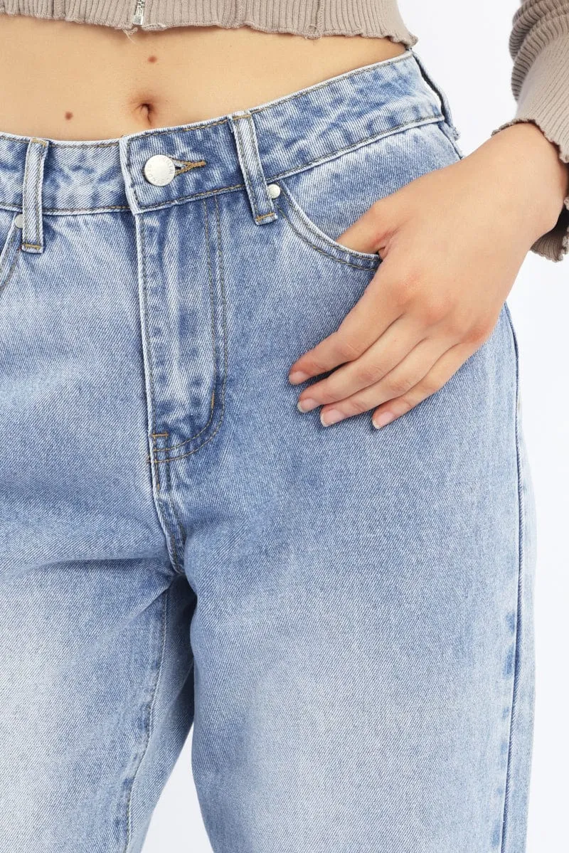Denim Baggy Jeans Low Rise