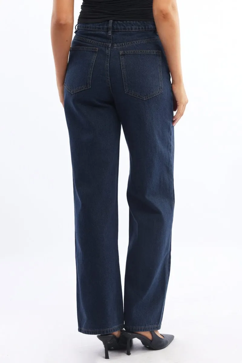 Denim Baggy Jeans Low Rise