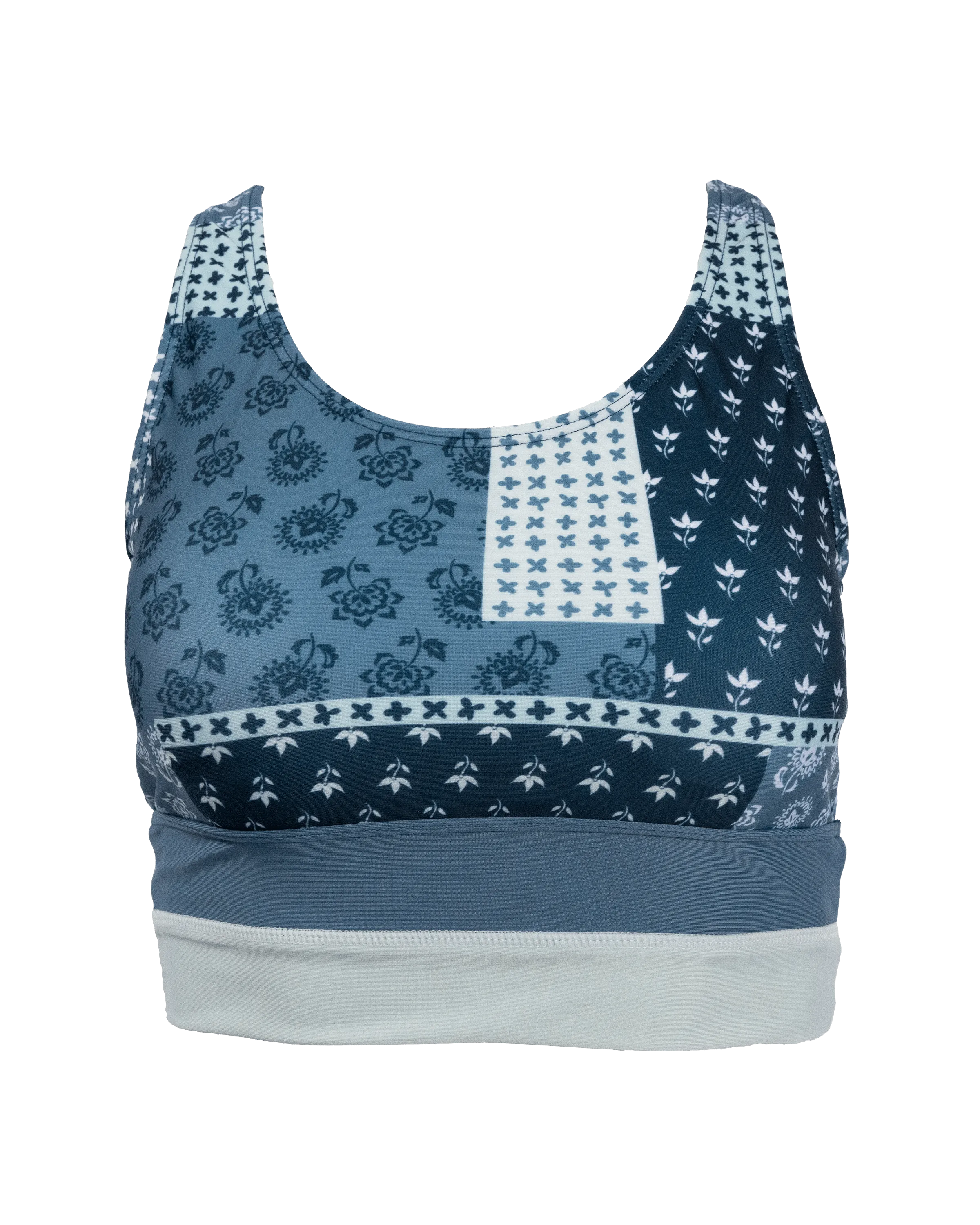 Denim Cut Back Crop