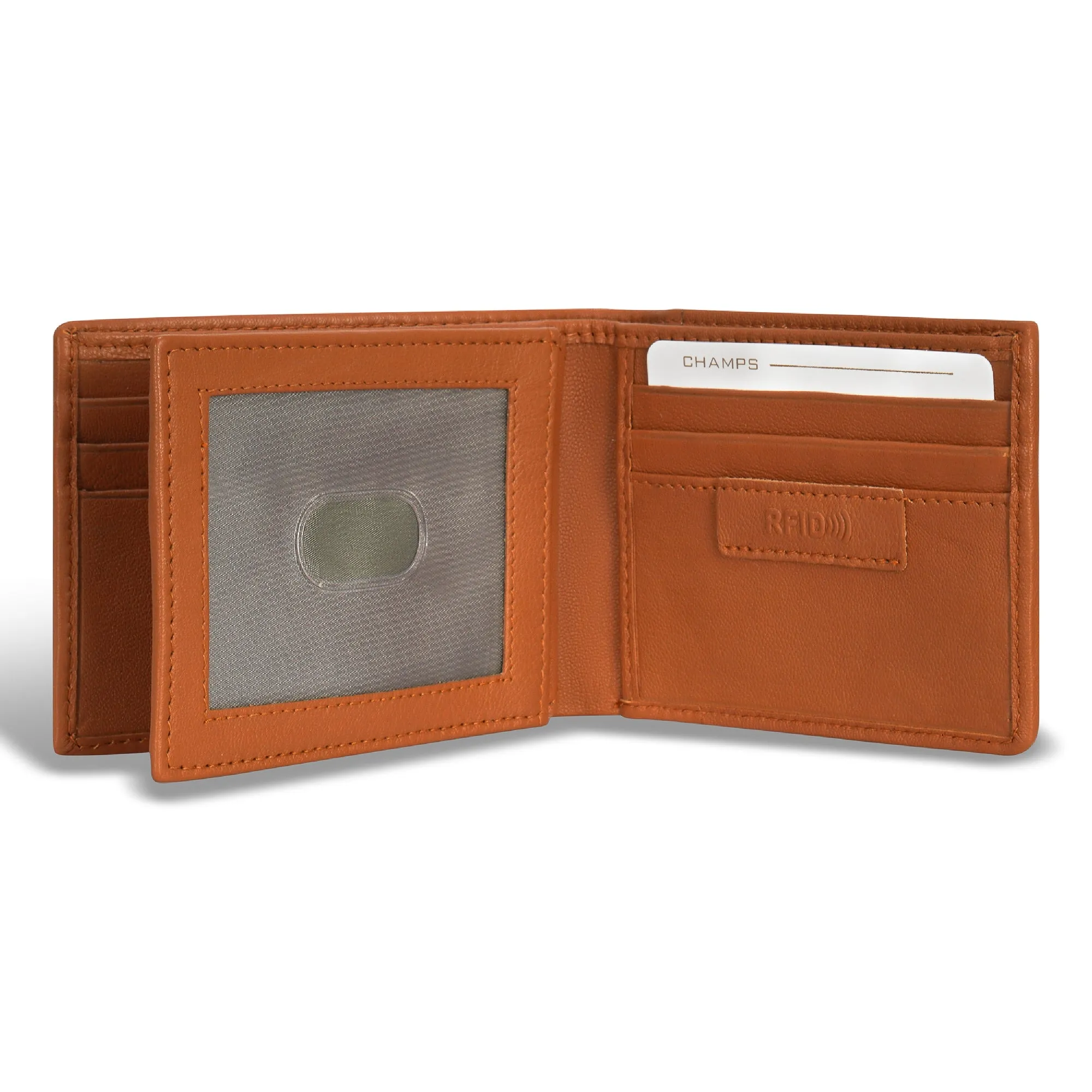 Denim / Leather Center Wing Wallet