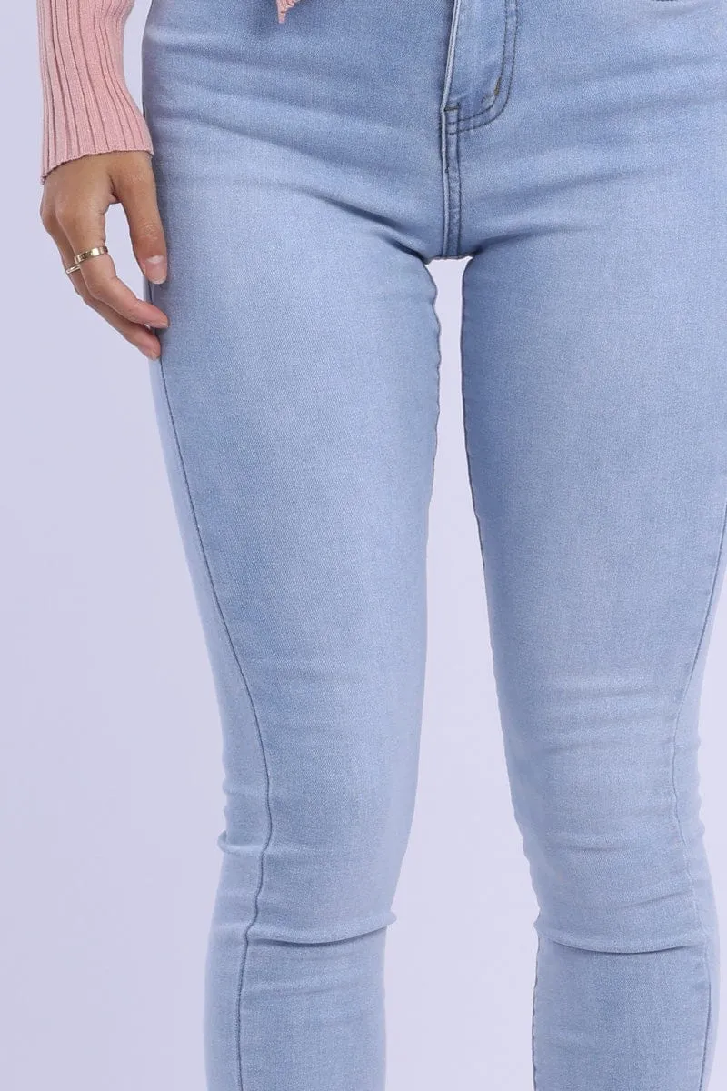 Denim Skinny Jeans High Rise