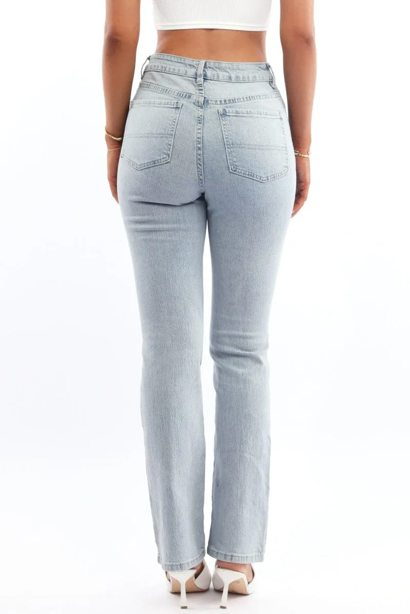 Denim Straight Denim Jeans