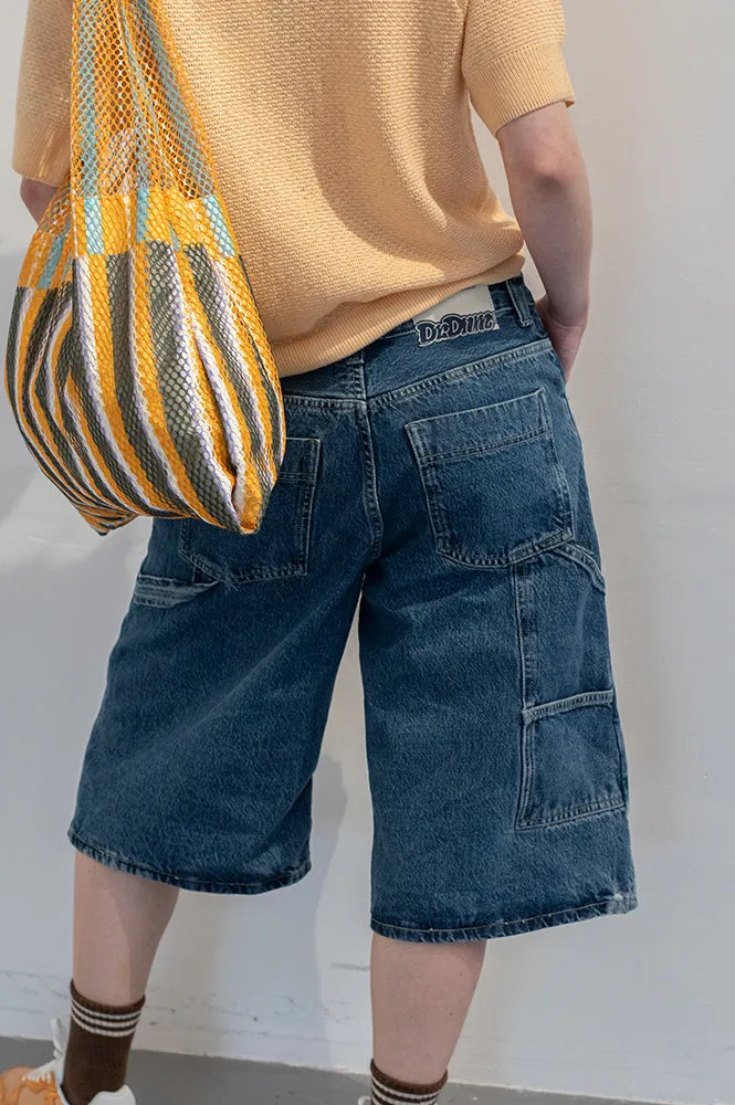 Dr Denim Bree Stream Mid Retro Worker Shorts