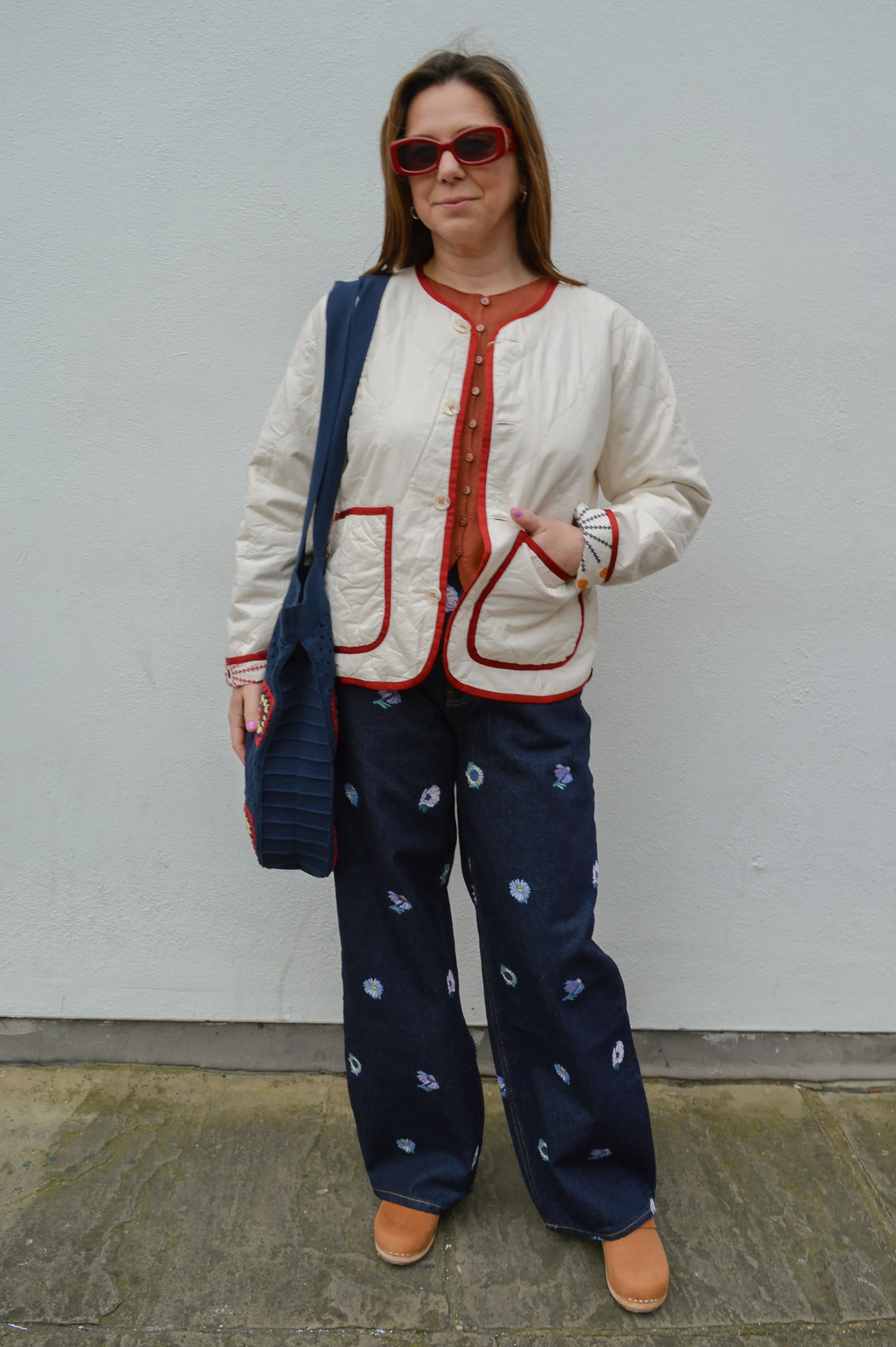 Dr Denim Donna Stream Rinse Flower Jeans