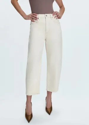 Eli High-Rise Arched Leg Jean - Ecru