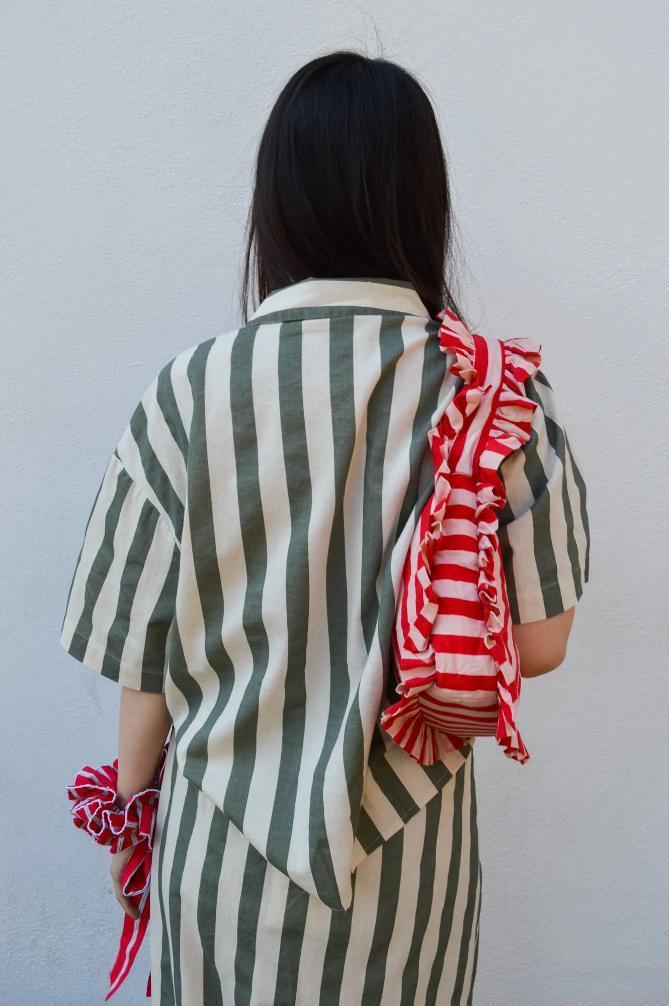 Fransa Maddie Agave Stripe Shirt