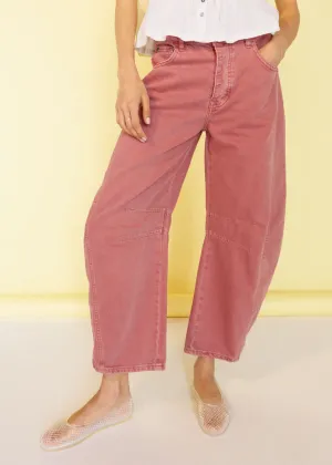 Good Luck Mid Rise Barrel Jeans - Sunsetter