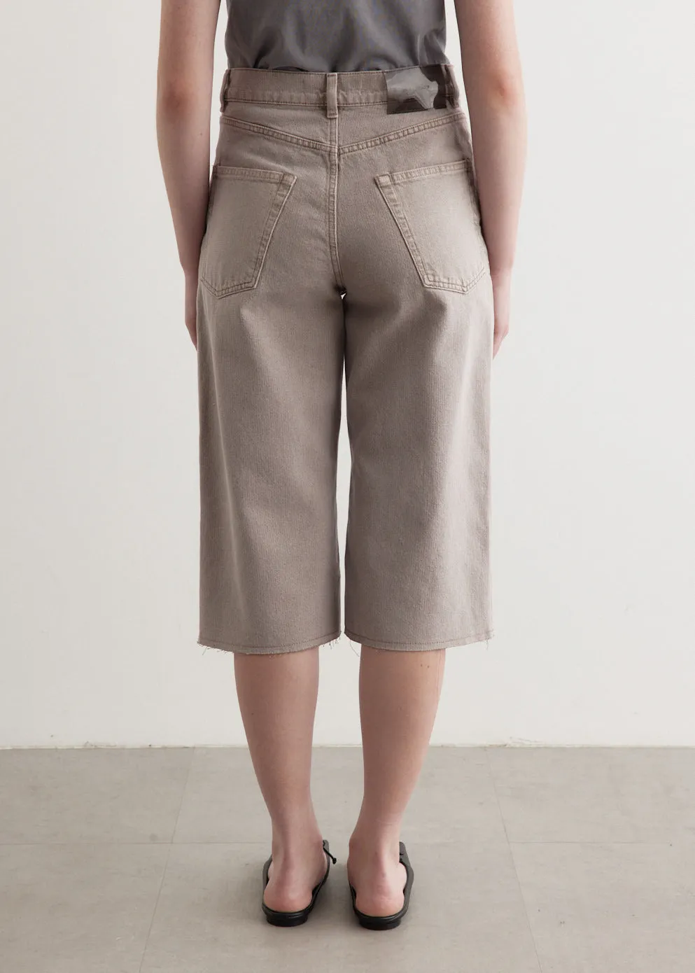 Half Cut Pink Cast Chain Twill Jeans