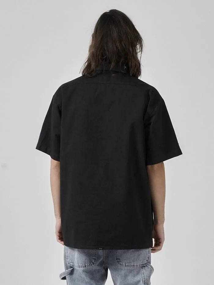 Hard Yakka x Thrills Short Sleeve Work Shirt - Black