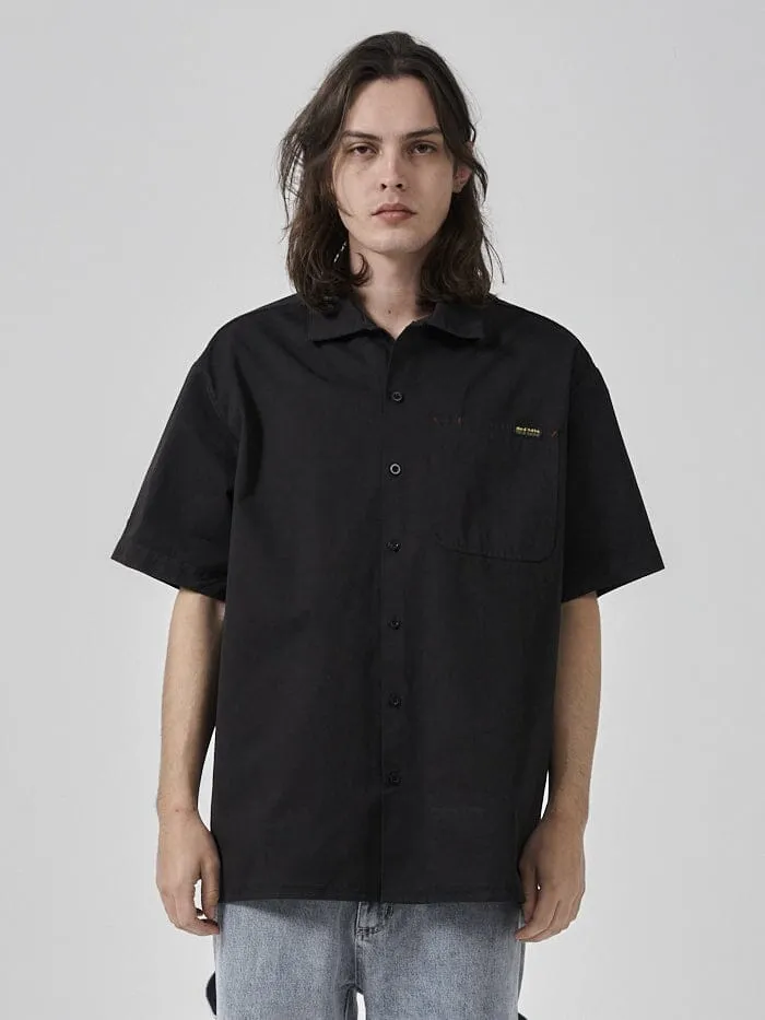 Hard Yakka x Thrills Short Sleeve Work Shirt - Black