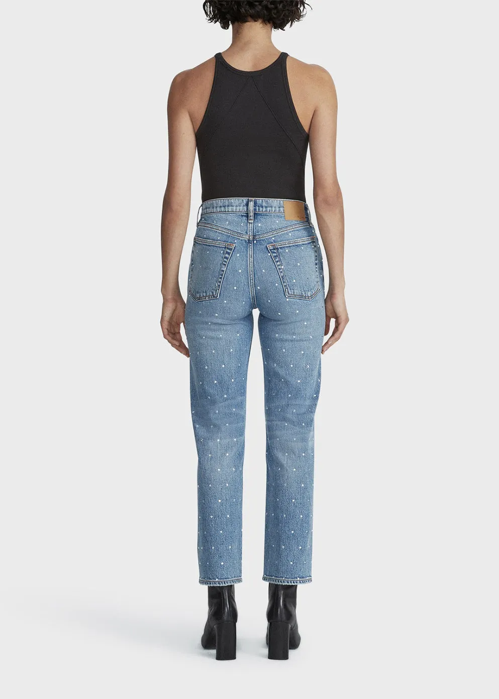 Harlow Mid-Rise Straight Jeans