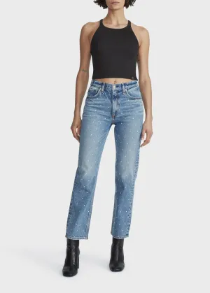 Harlow Mid-Rise Straight Jeans