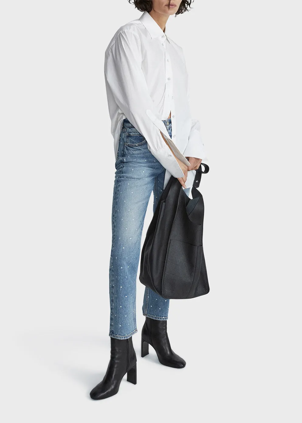Harlow Mid-Rise Straight Jeans