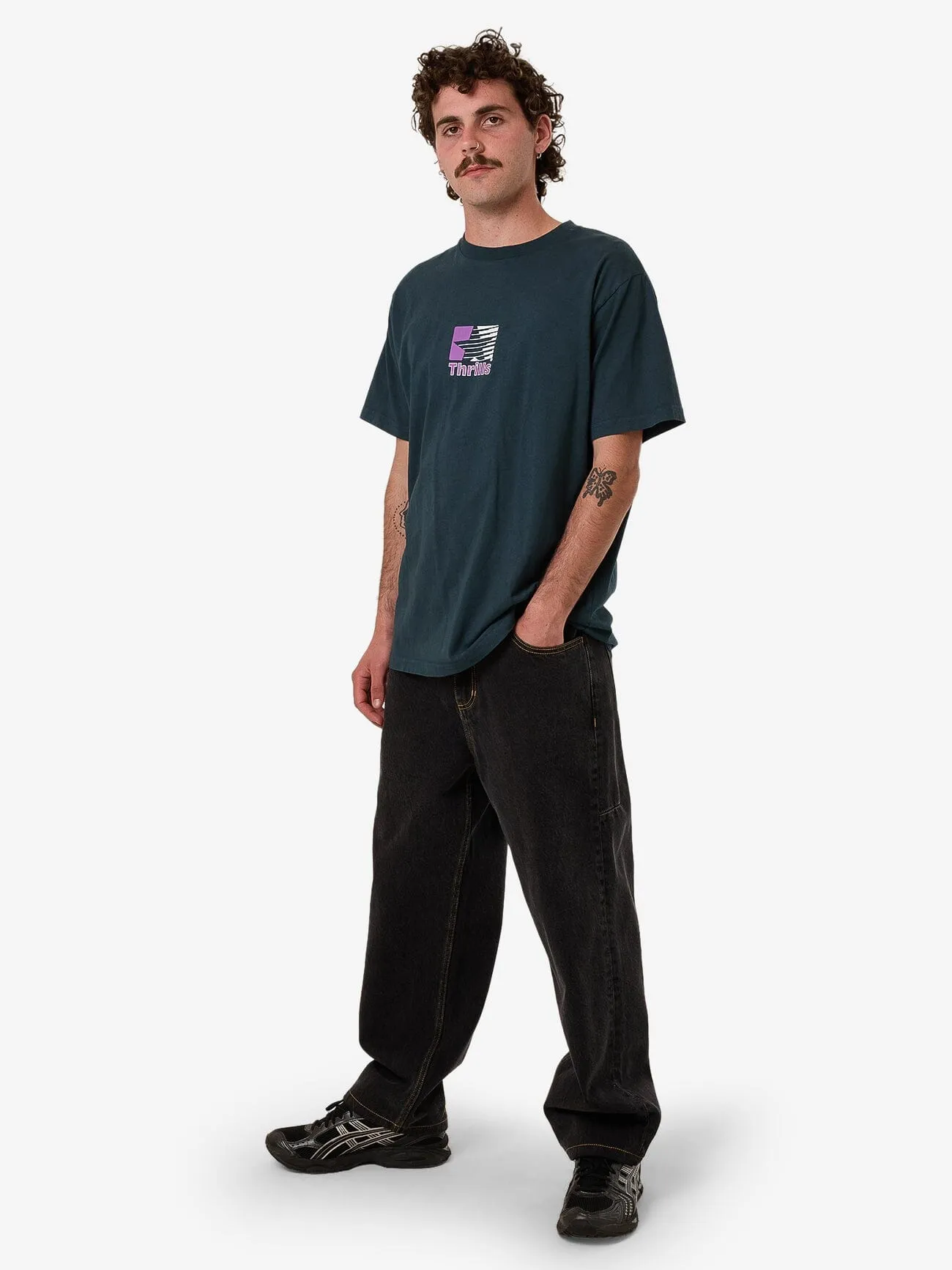 Hazed Merch Fit Tee - Deep Teal