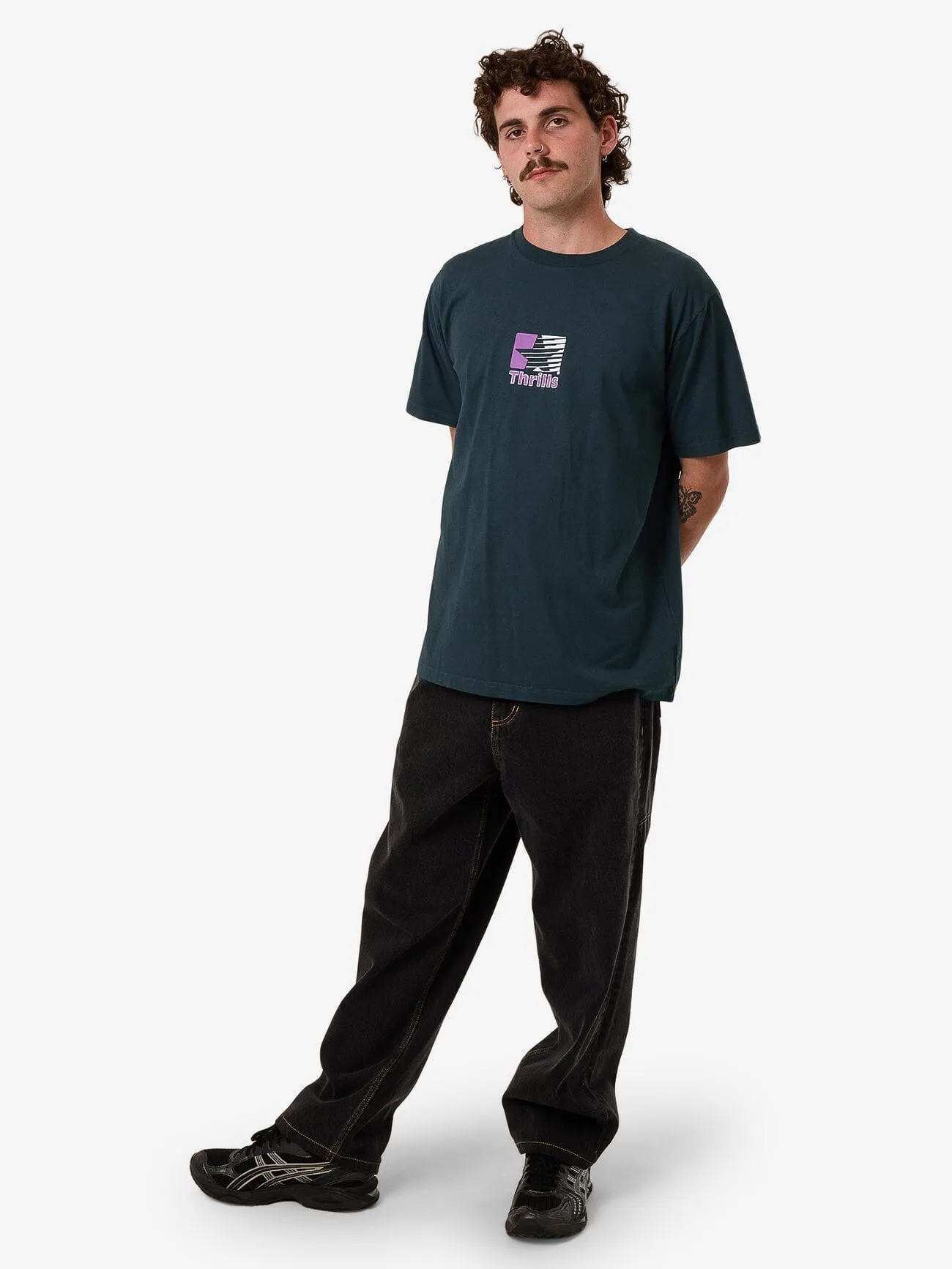 Hazed Merch Fit Tee - Deep Teal