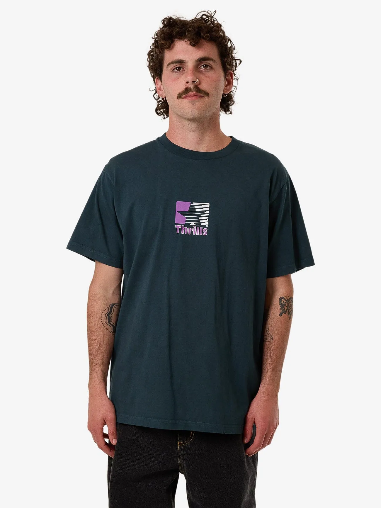 Hazed Merch Fit Tee - Deep Teal