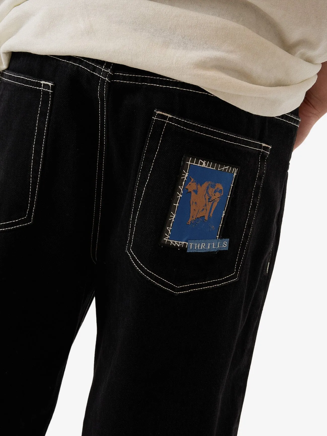 High Power Big Slacker Denim Short - Black Rinse
