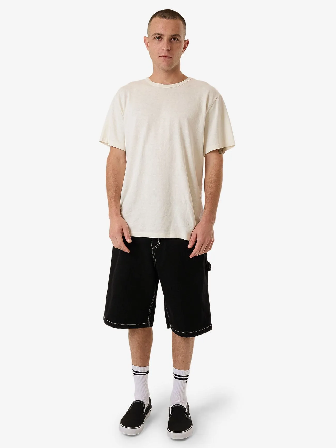 High Power Big Slacker Denim Short - Black Rinse