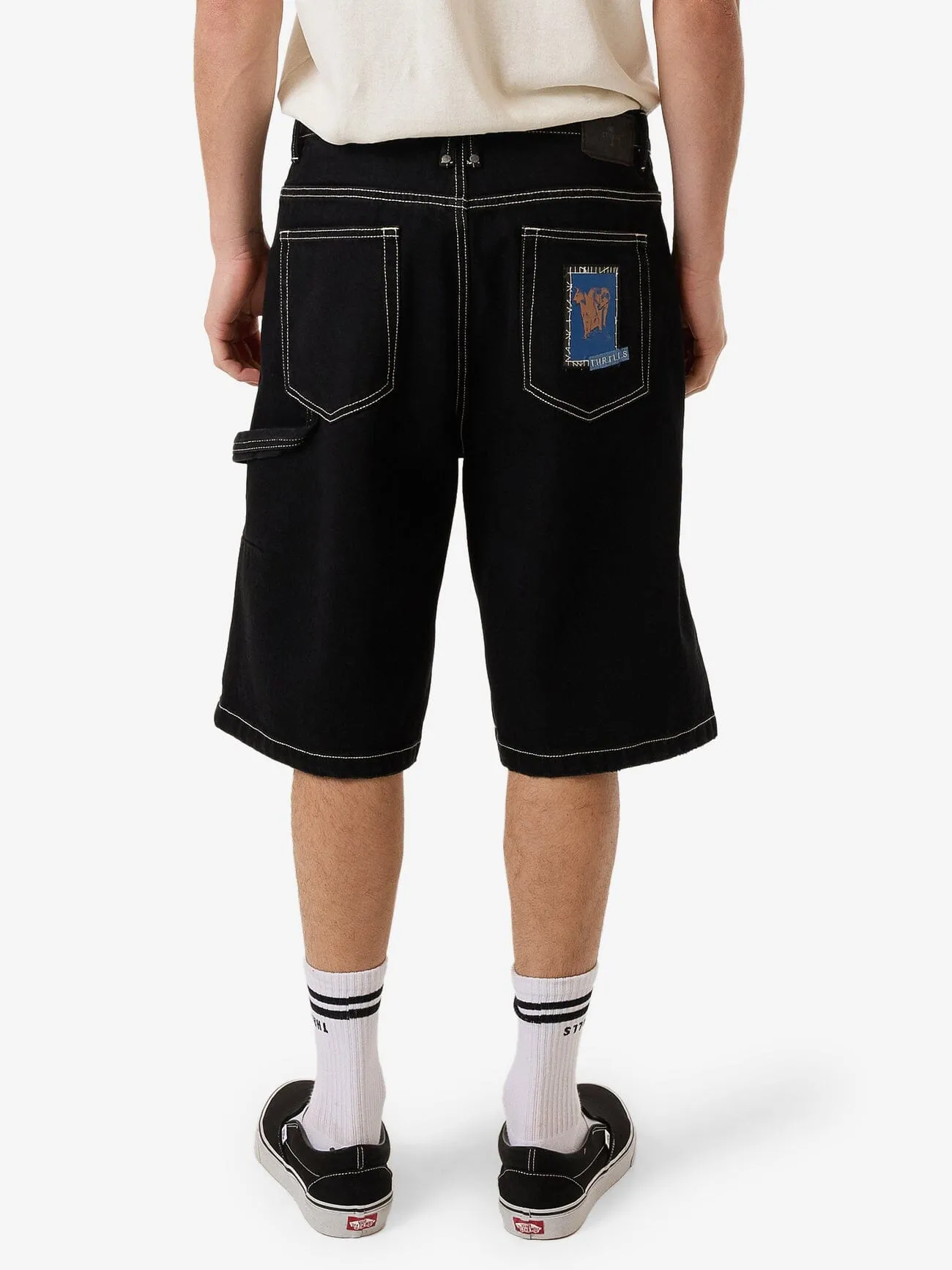 High Power Big Slacker Denim Short - Black Rinse