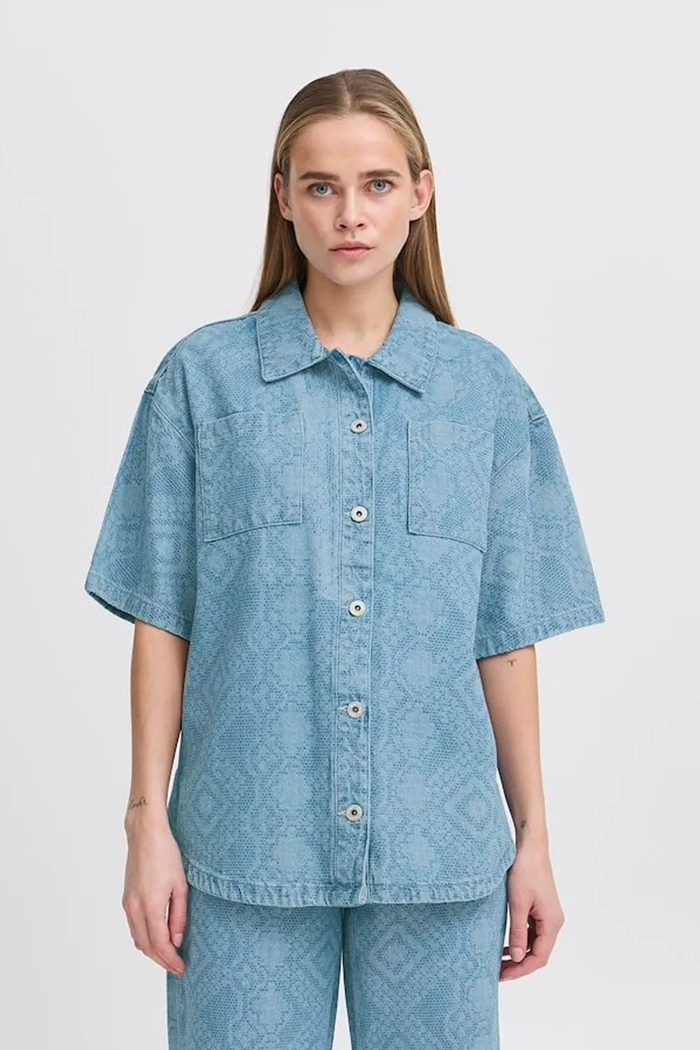 ICHI Amilias Denim Shirt