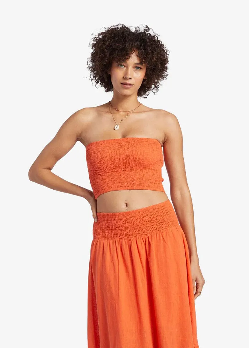 Keep It Simple Woven Tube - Coral Craze