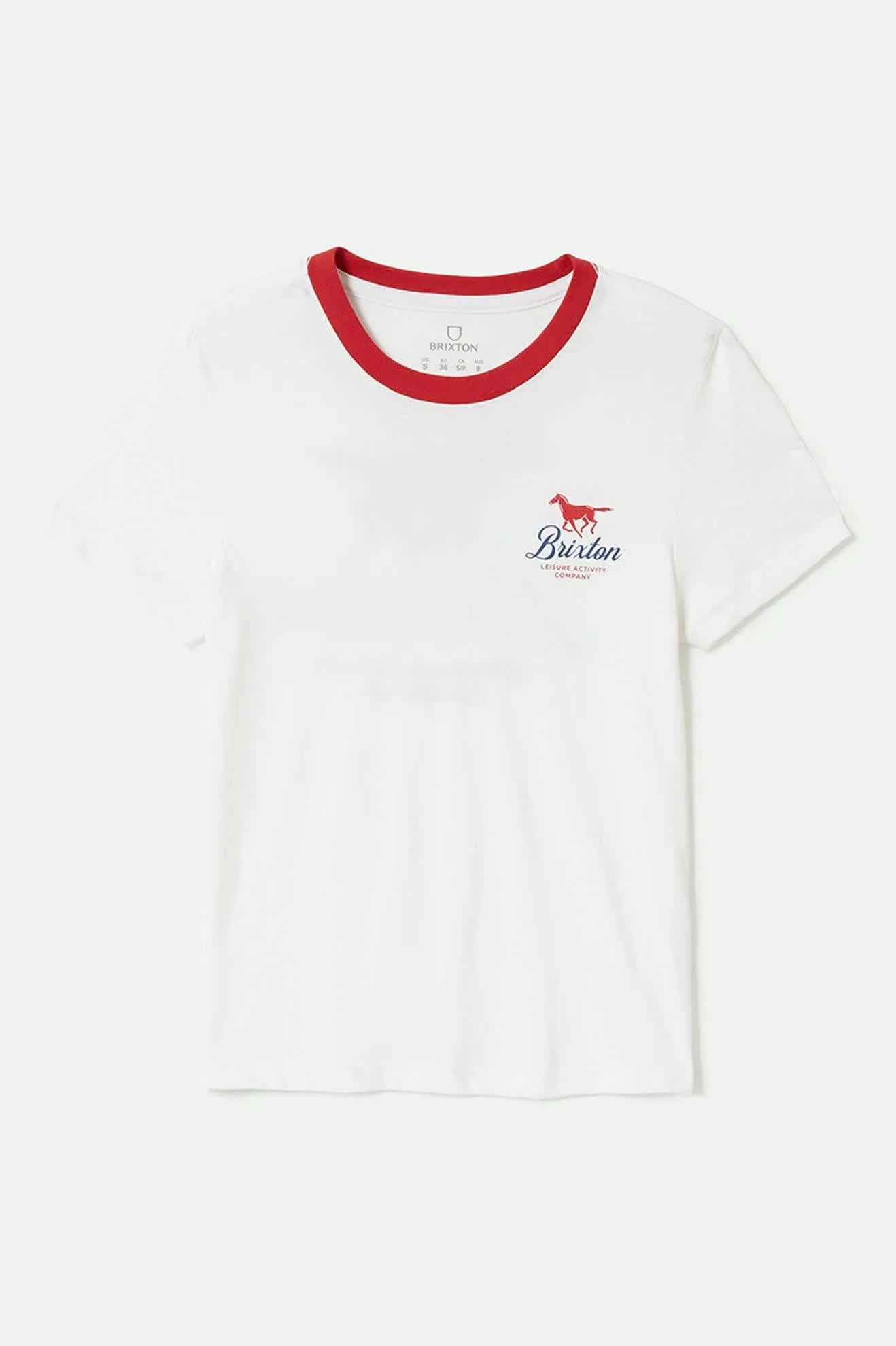 Leisure Activity Fitted Crew T-Shirt - White