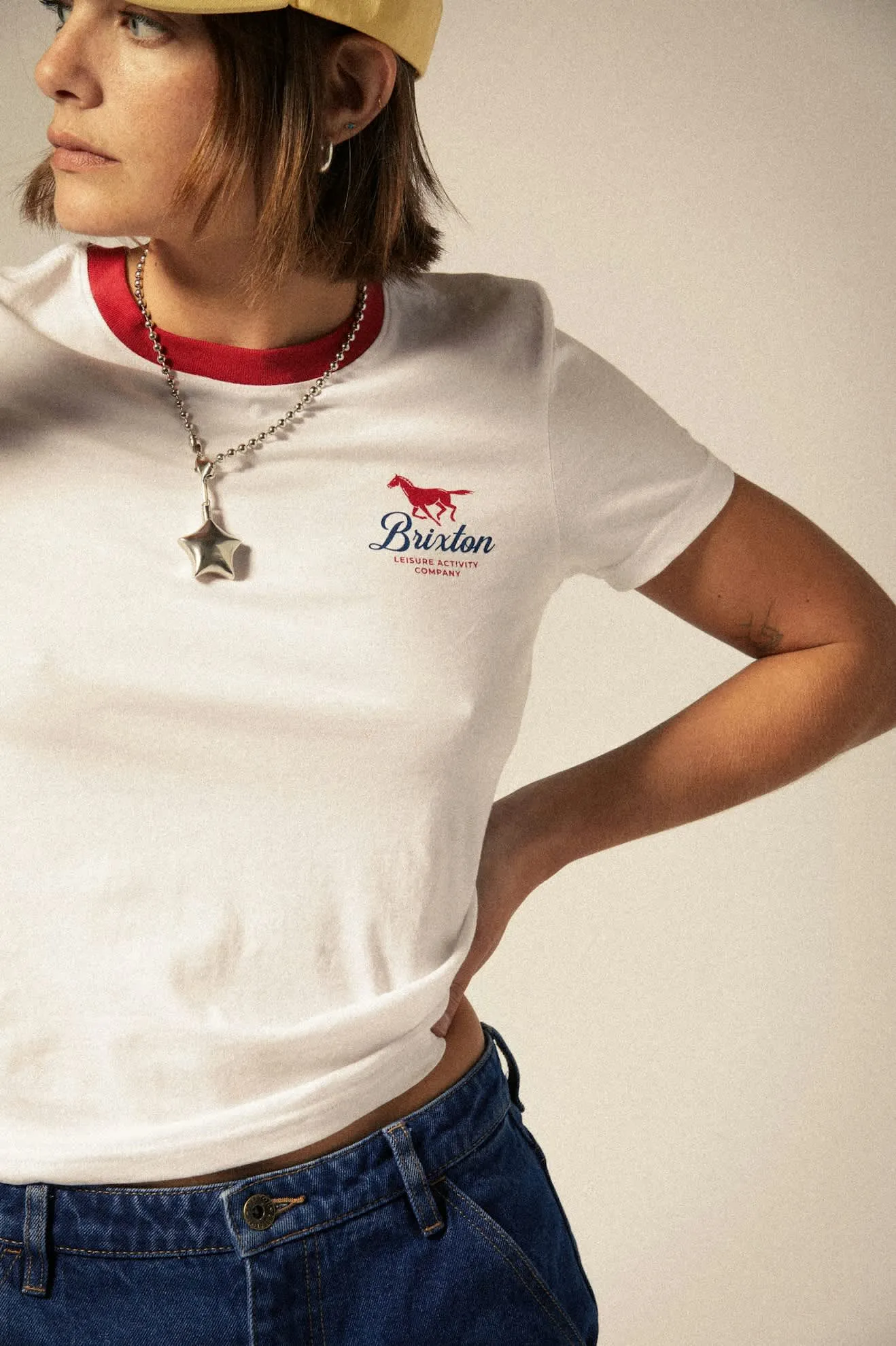 Leisure Activity Fitted Crew T-Shirt - White
