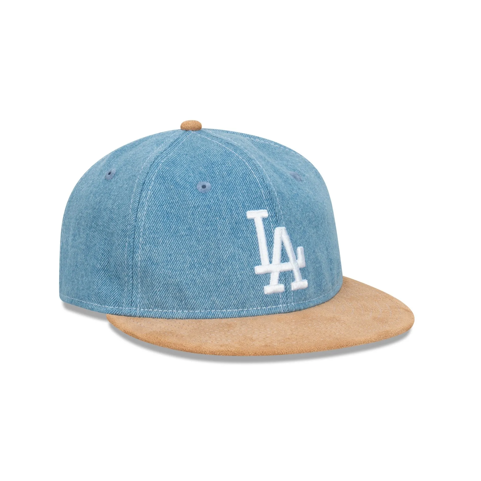 Los Angeles Dodgers Denim and Suede 9FIFTY Retro Crown Snapback