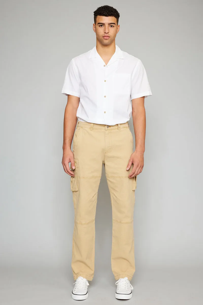 Nelson Camel Relaxed Cargo Pants - Men