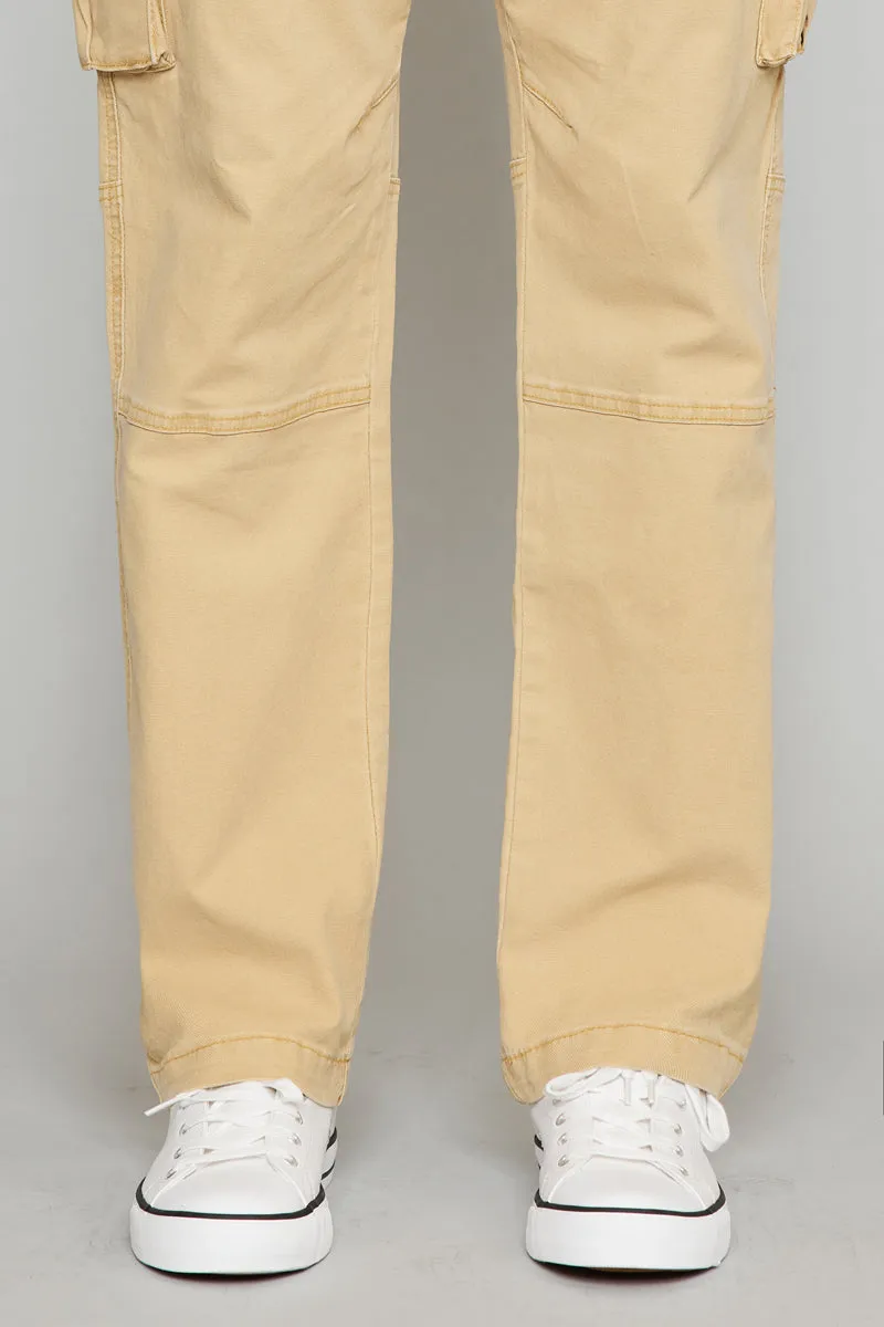 Nelson Camel Relaxed Cargo Pants - Men