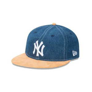 New York Yankees Denim and Suede 9FIFTY Retro Crown Snapback