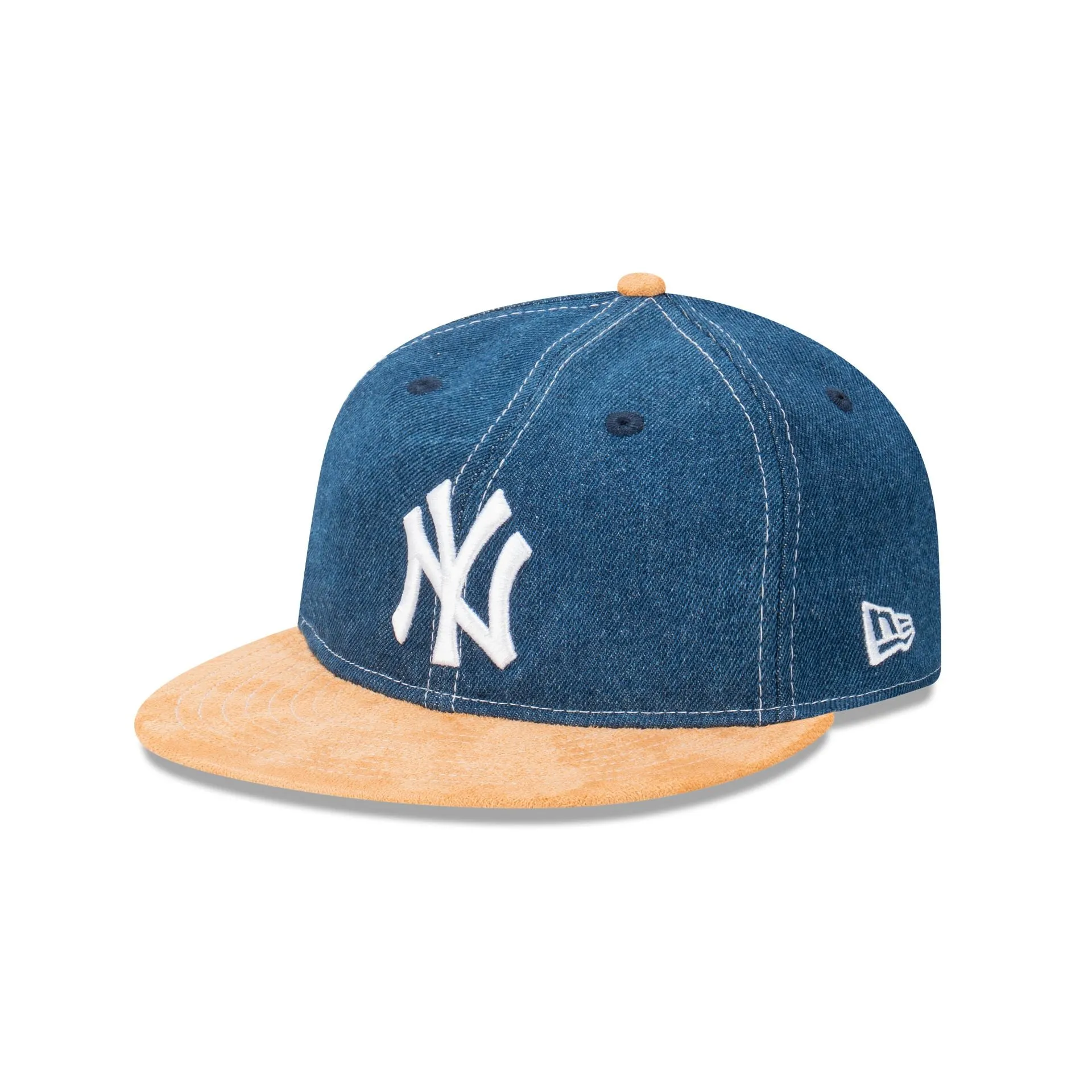 New York Yankees Denim and Suede 9FIFTY Retro Crown Snapback