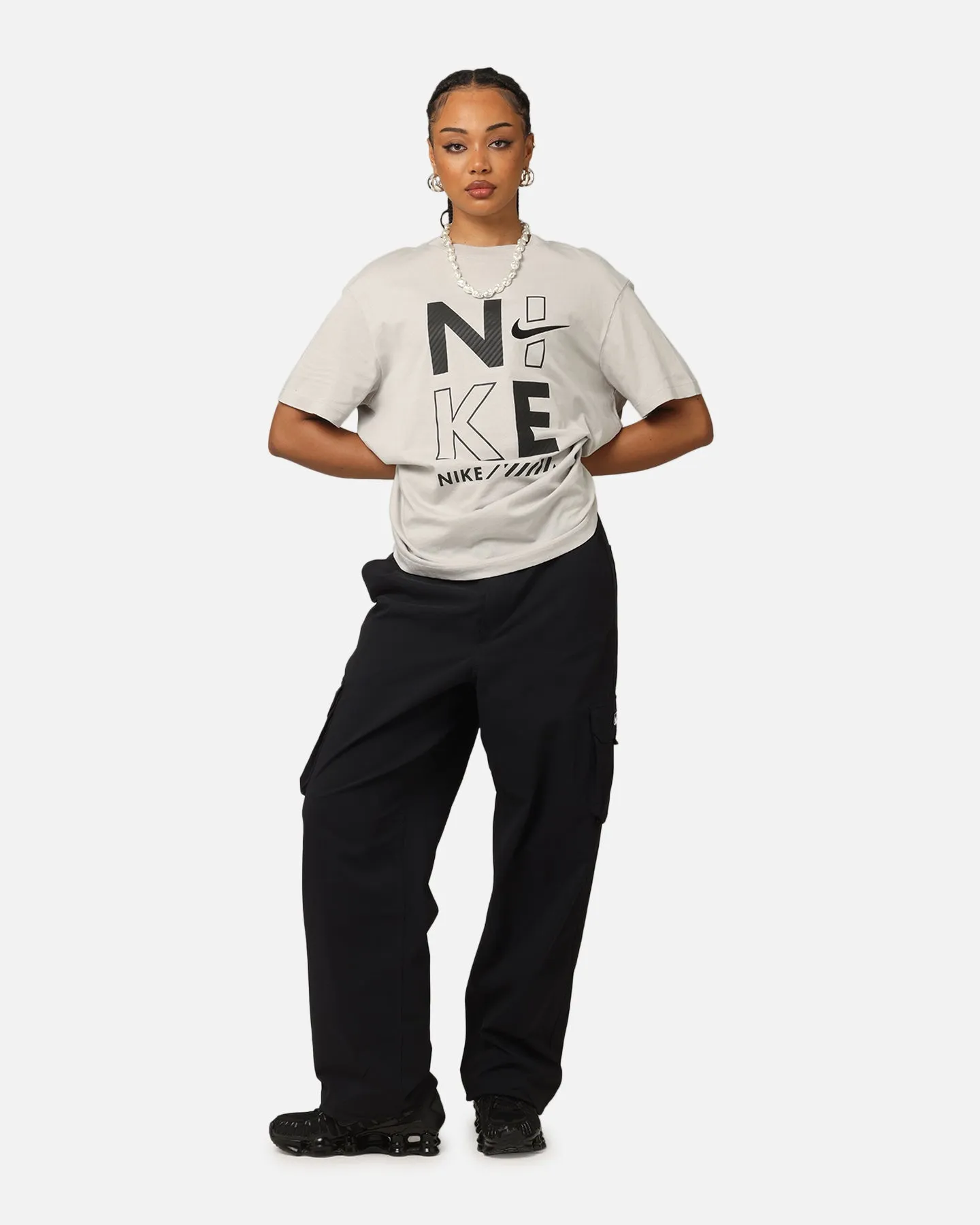 Nike Women's Sportswear T-Shirt Lt Iron Ore