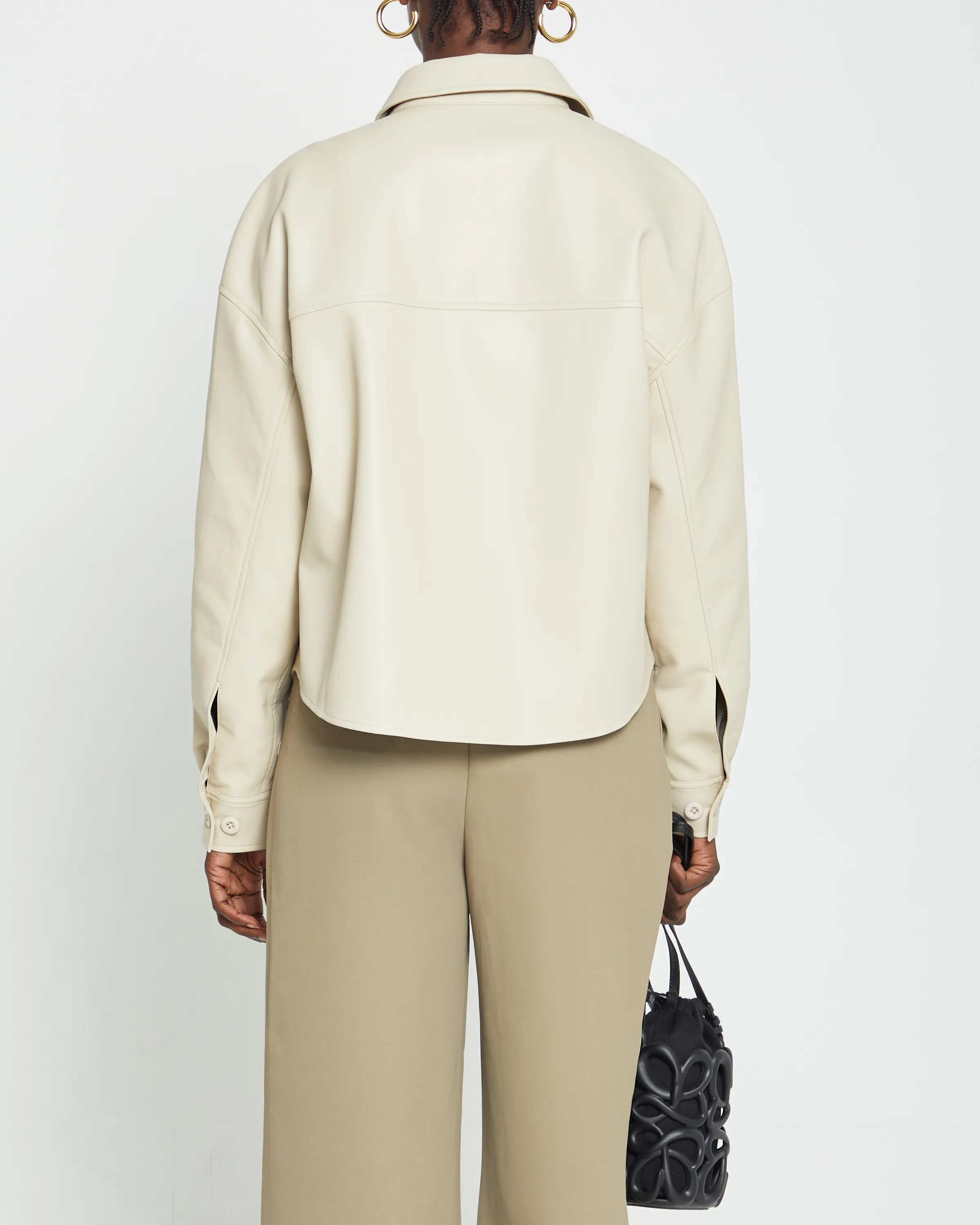 Nour Vegan Leather Shirt