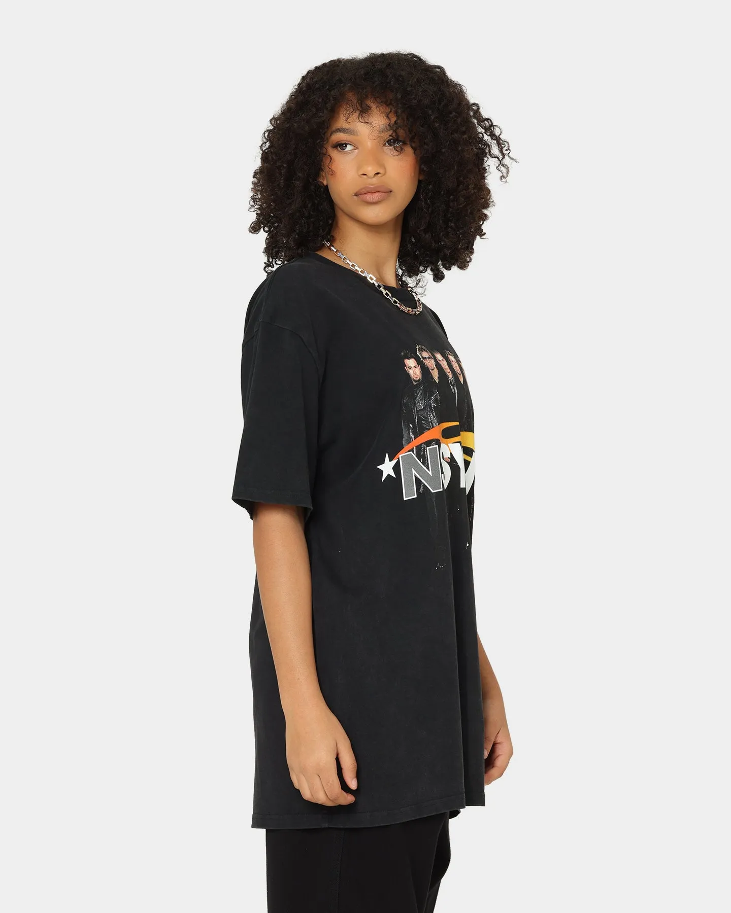 NSYNC Celebrity Photo T-Shirt Washed Black