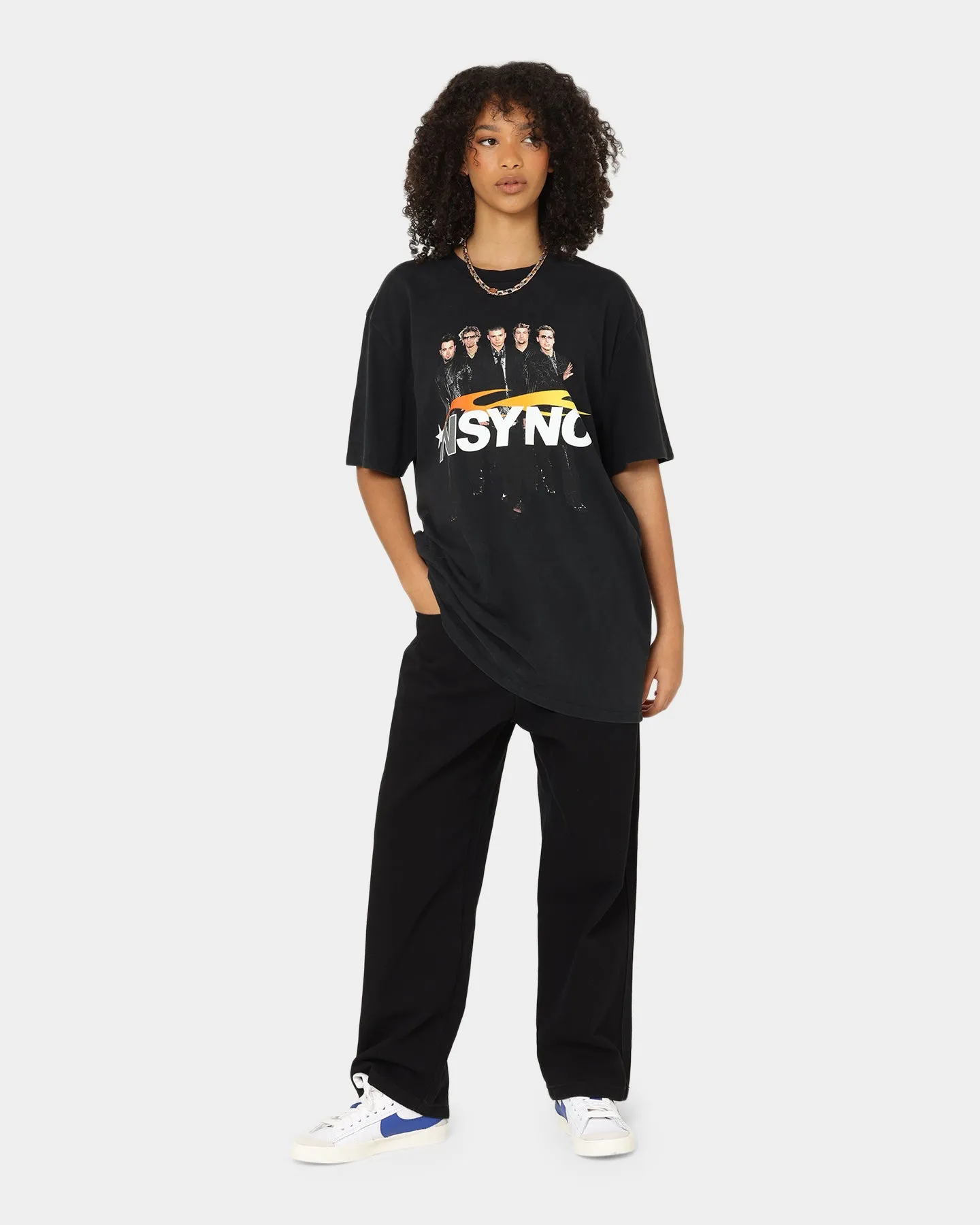 NSYNC Celebrity Photo T-Shirt Washed Black