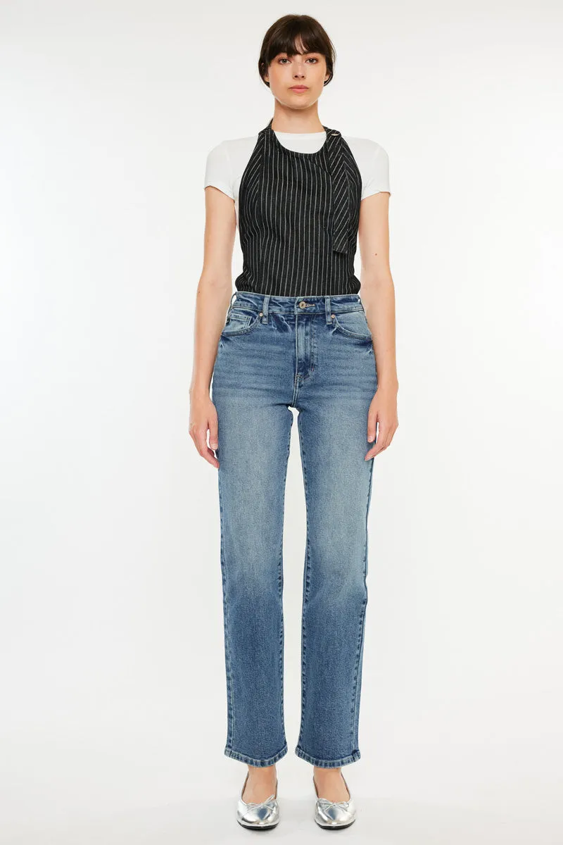 Ophelia High Rise True Straight Leg  Jeans