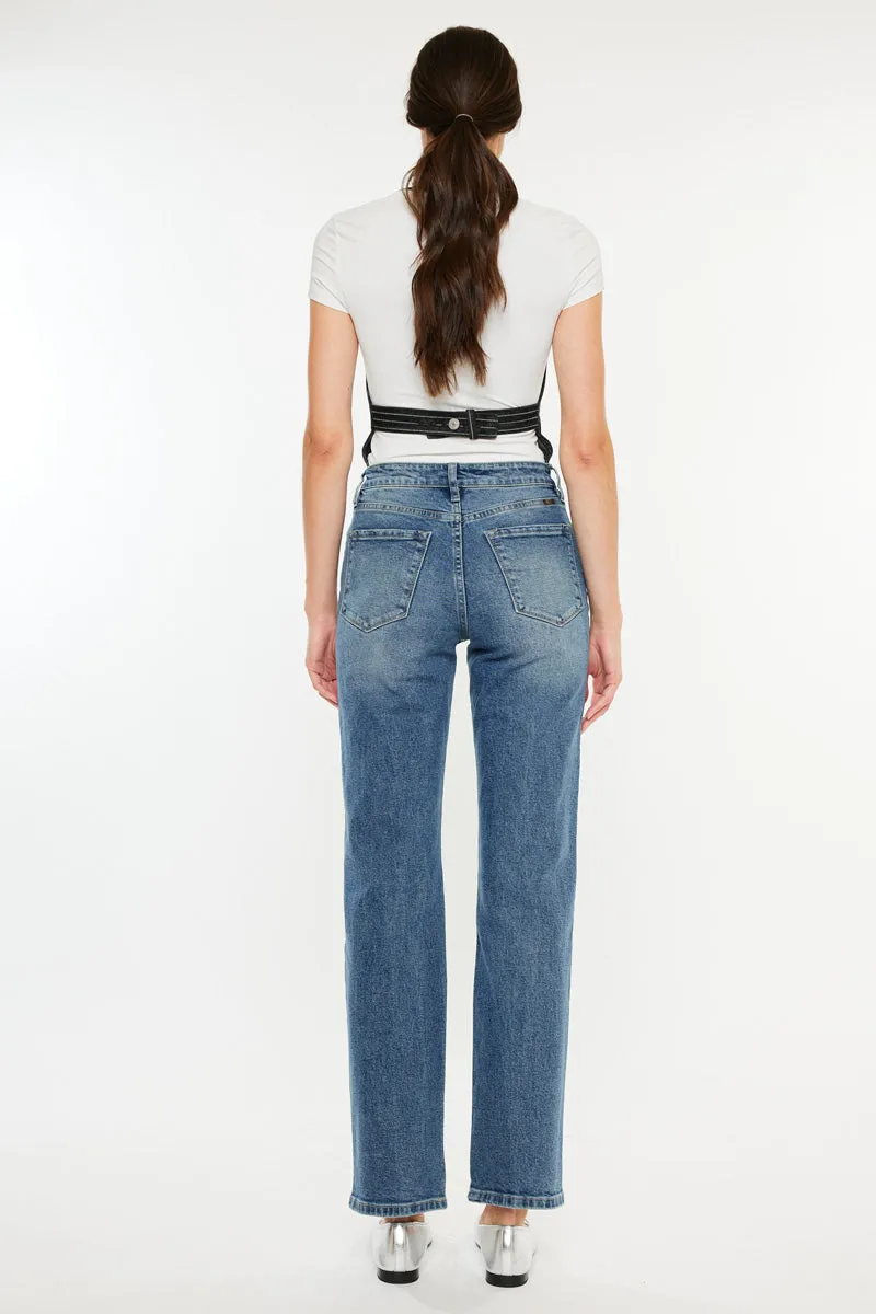 Ophelia High Rise True Straight Leg  Jeans