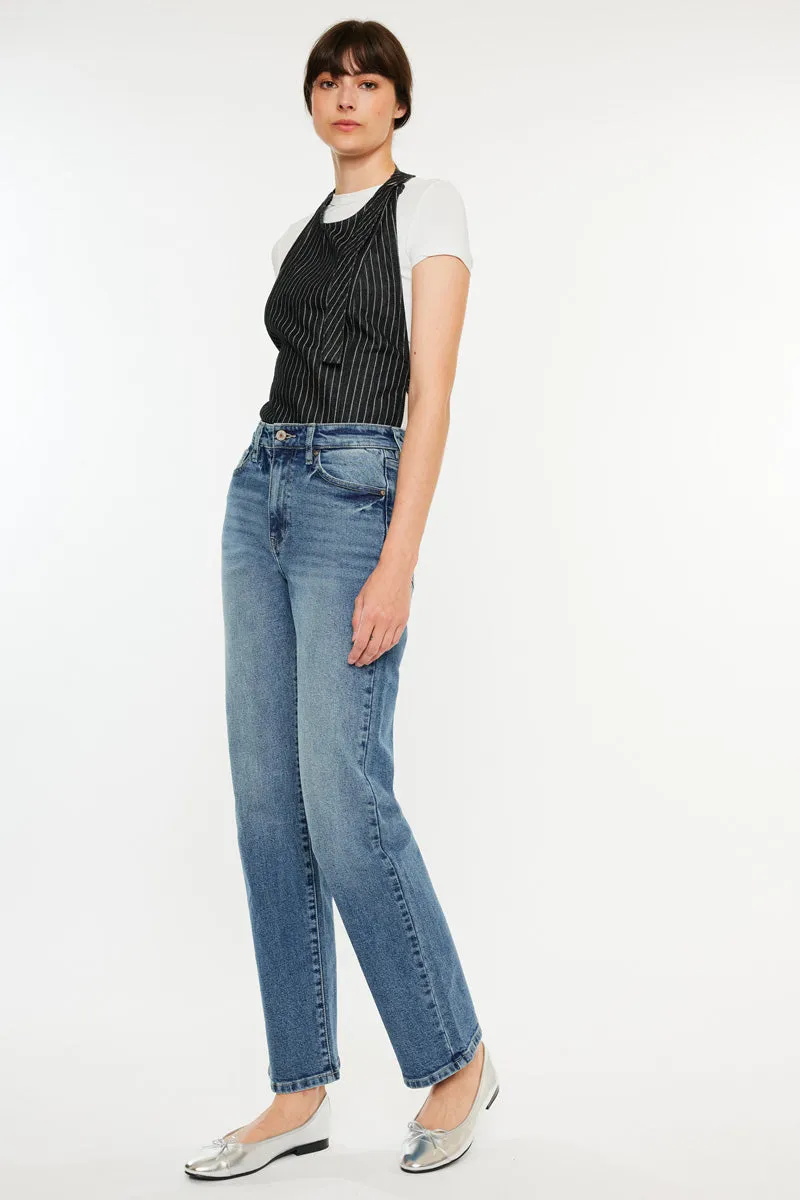 Ophelia High Rise True Straight Leg  Jeans