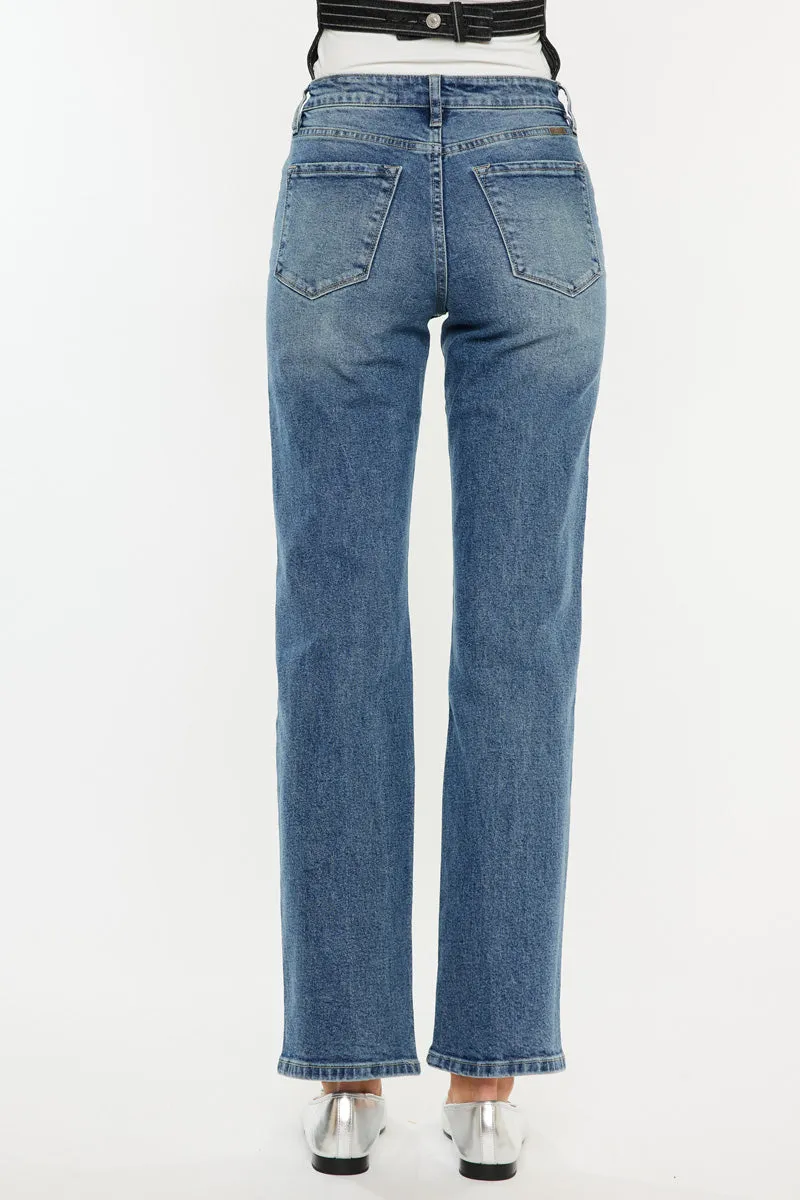 Ophelia High Rise True Straight Leg  Jeans