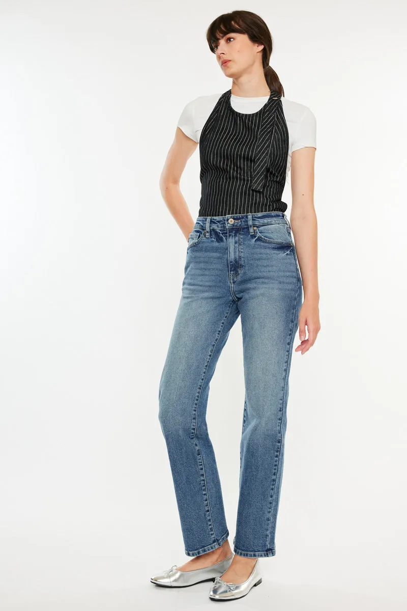 Ophelia High Rise True Straight Leg  Jeans