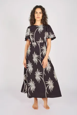 Palms of Promise Rene Dress in Black
