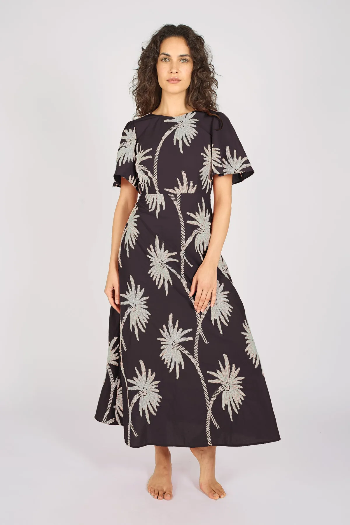 Palms of Promise Rene Dress in Black