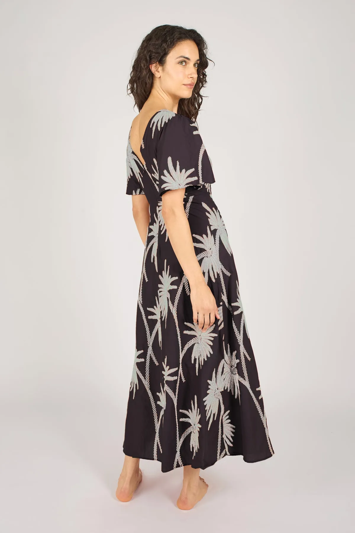 Palms of Promise Rene Dress in Black