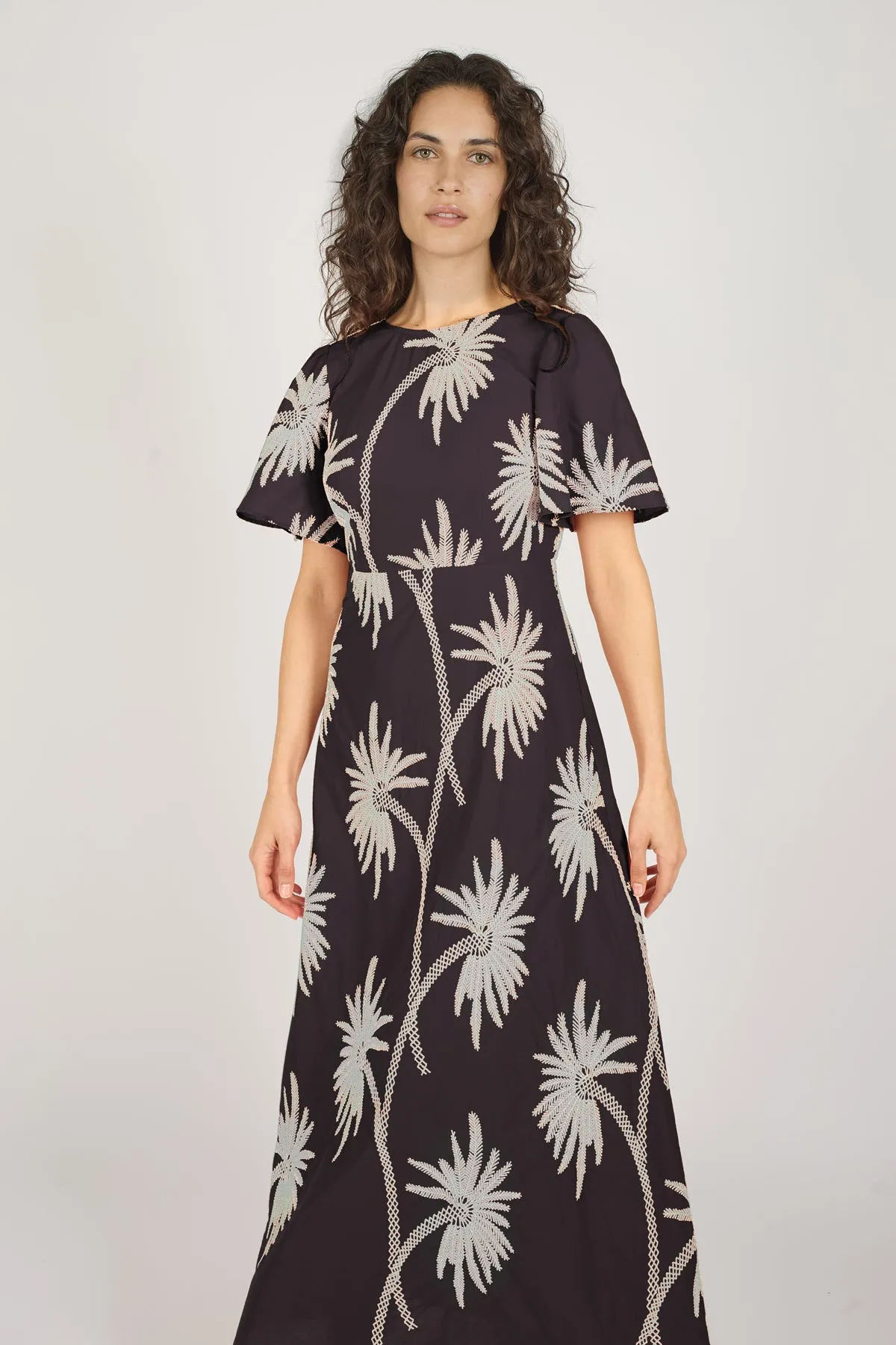 Palms of Promise Rene Dress in Black