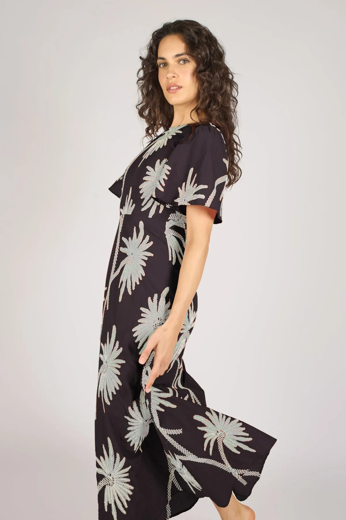Palms of Promise Rene Dress in Black