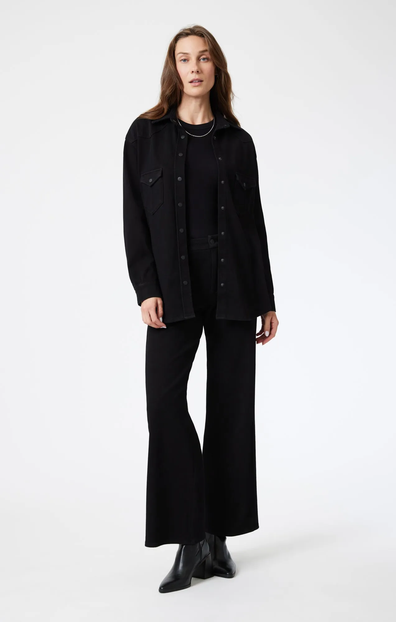PATRICIA DENIM SHIRT IN SMOKE MOVE