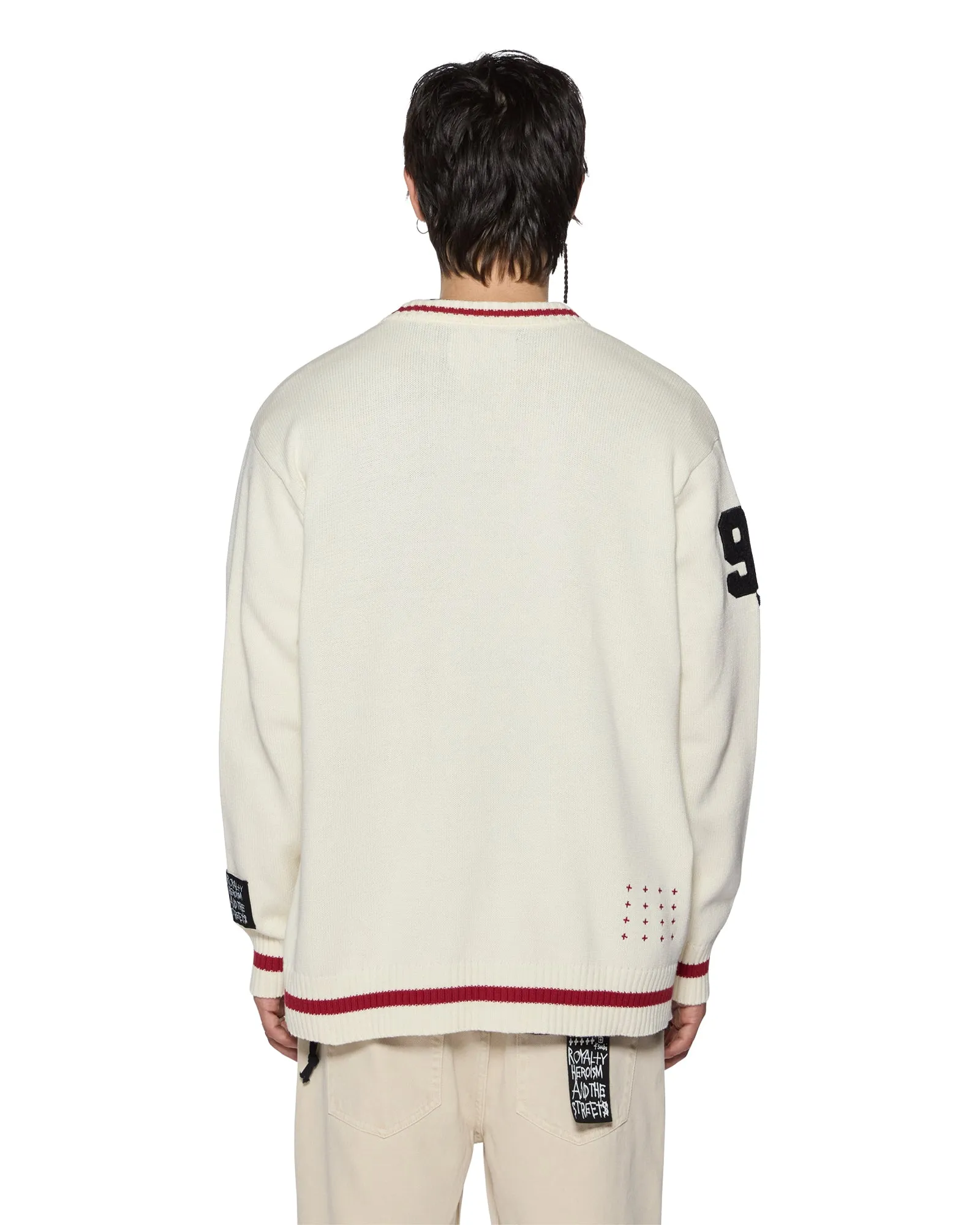PLAYOFF CARDIGAN ECRU