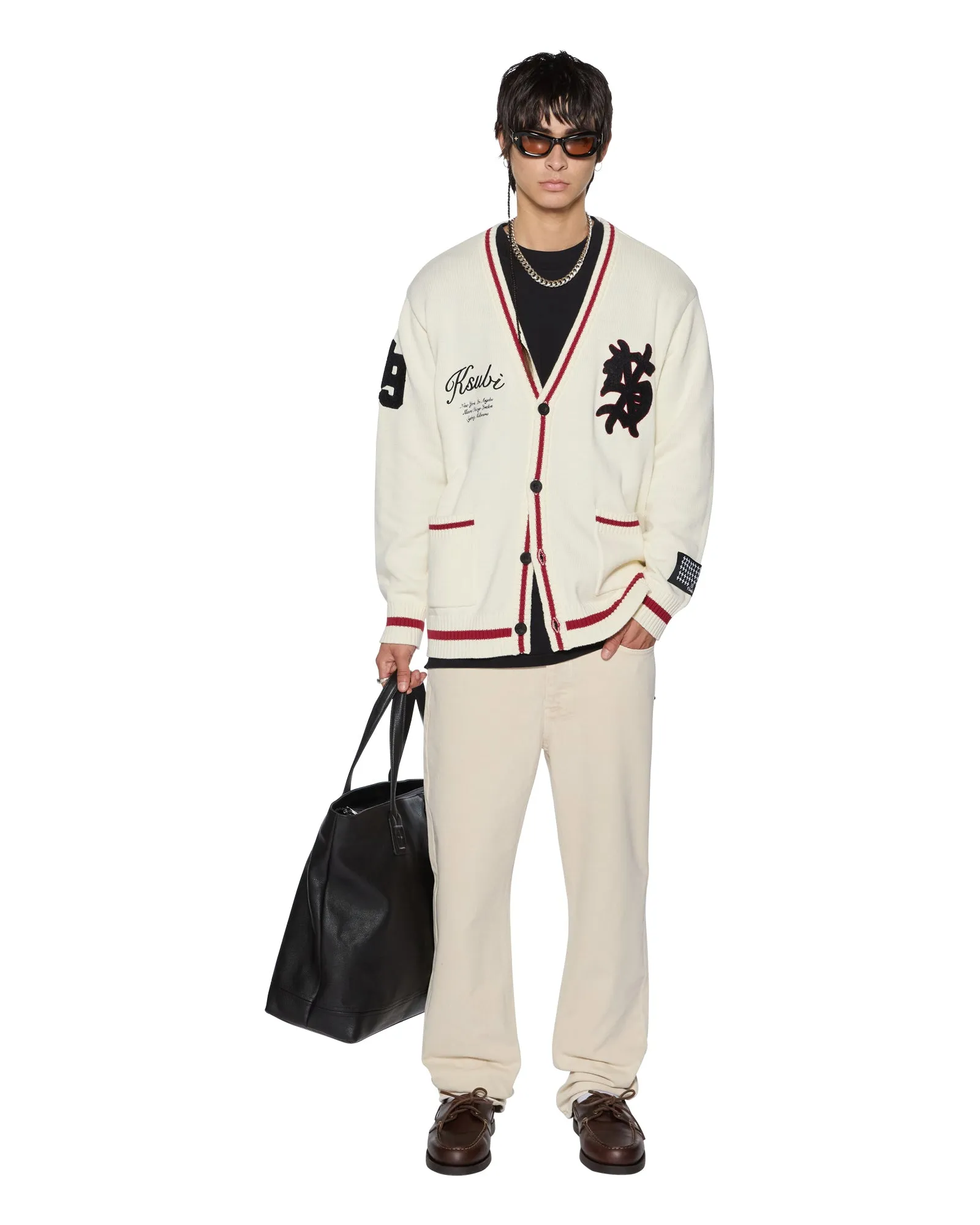 PLAYOFF CARDIGAN ECRU