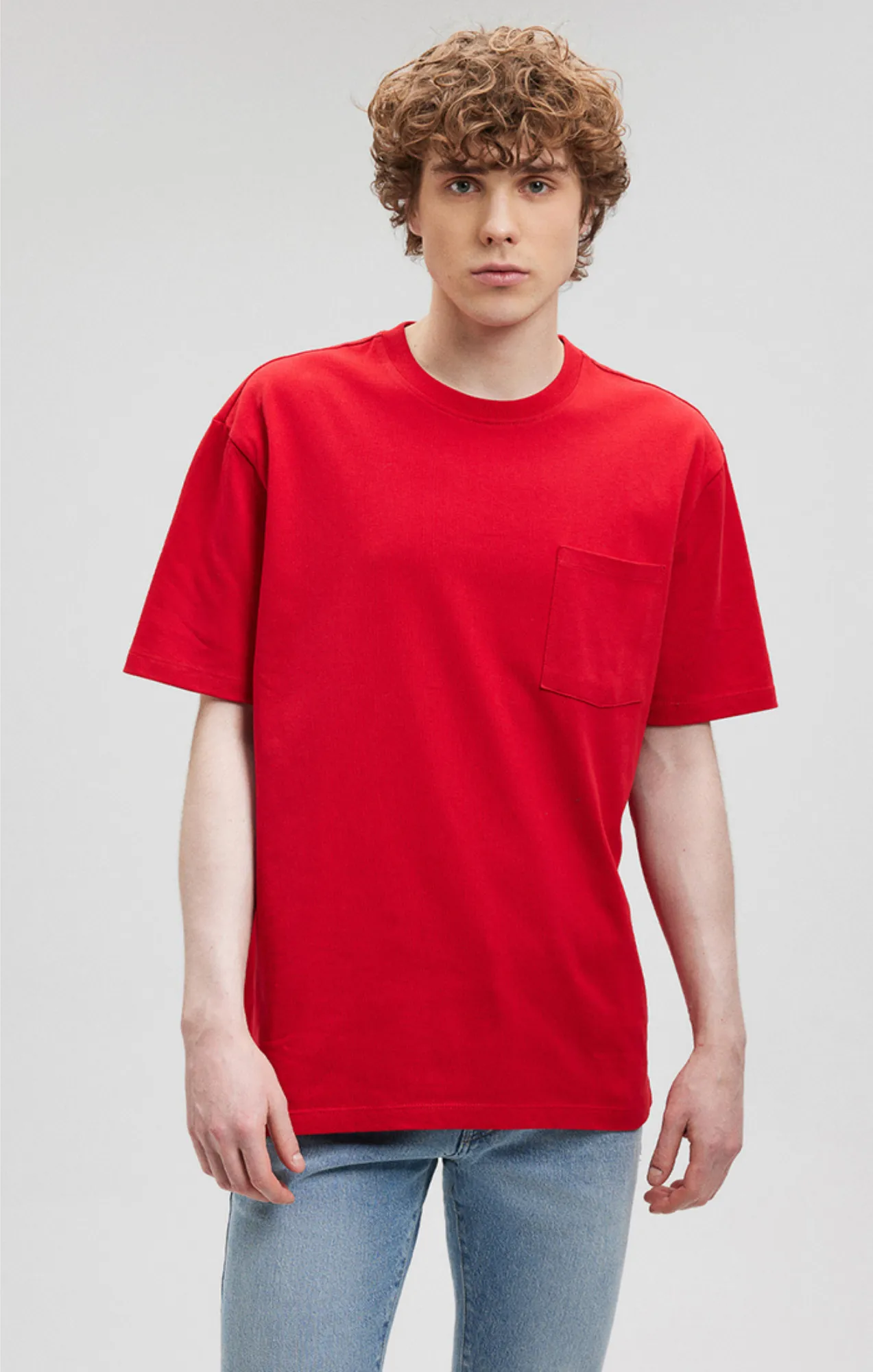 POCKET T-SHIRT IN MARS RED